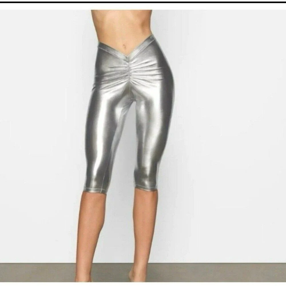 Metallic Swim V Waist Pant Carbon